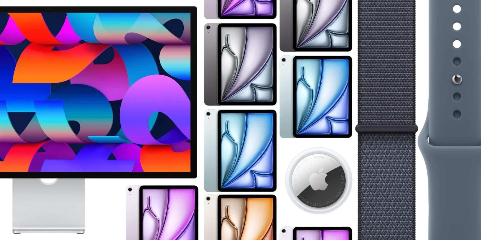 Deals: M4 iPad Air up to $100 off, 2026 Apple Studio Display $300 off, official Apple Sport bands from $29, more