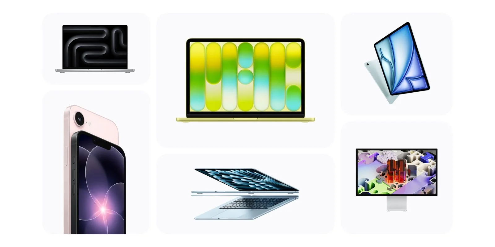 Apple highlights the seven new products available today